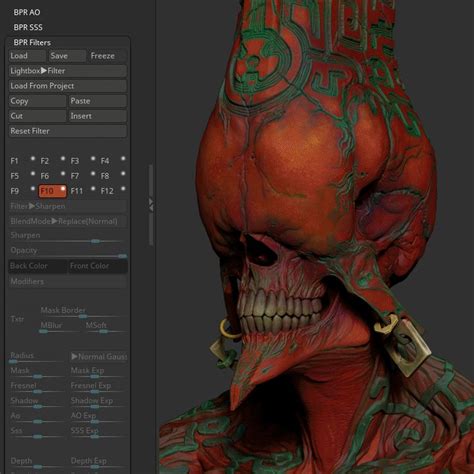 Blending materials in ZBrush with NPR filters - ZBrushCentral | Zbrush ...