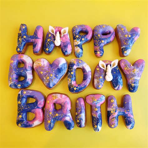 Happy Birthday Donuts Unicorn Jarams Donuts Online Store