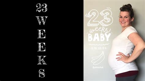 23 weeks pregnant weight gain braxton hicks and work update youtube