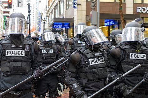 Portland Police In Riot Gear Photograph By Jit Lim Fine Art America