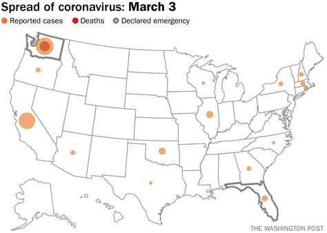 How The Number Of Confirmed Coronavirus Cases Swelled In The Us Over