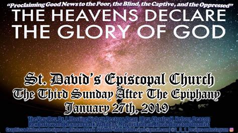 Saint Davids Episcopal Church January 27 2019 Youtube