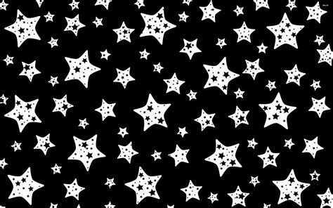 Free Download Black And White Star Pattern Wallpaper Vector Wallpapers