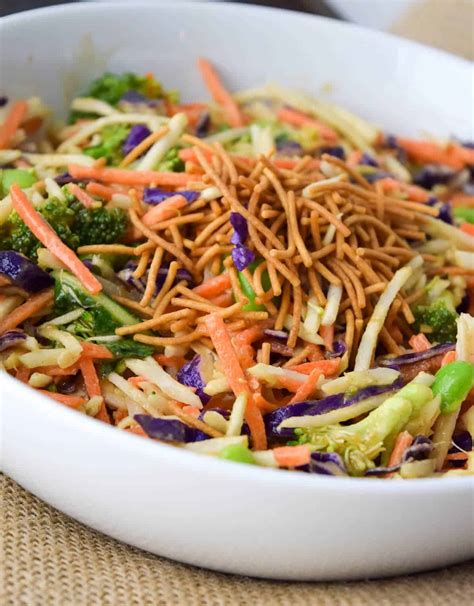 Asian Broccoli Slaw With Ginger Peanut Dressing The Taylor House
