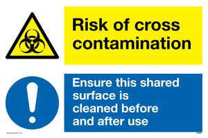 Contamination happens to the substance in use, whereas pollution happens to nature, soil, water, air, light, etc. Dual sign Risk of cross contamination Ensure this shared ...