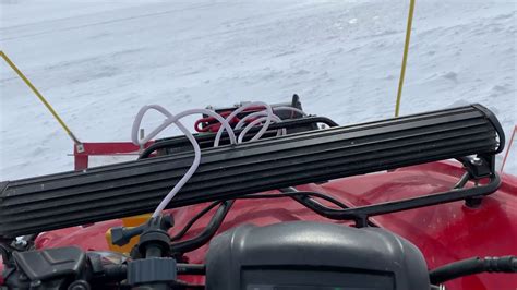 Homemade Atv Snow Plow From Scrap Plowing Snow 2019 Youtube