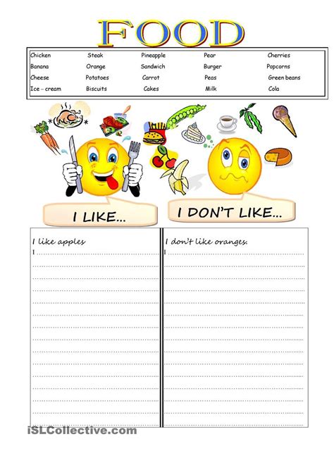 Likes And Dislikes English Activities For Kids English Lessons For