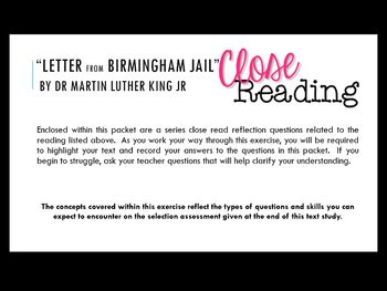 Students read and discuss martin luther king jr.'s letter from birmingham city jail with facilitation from teachers. Commonlit Answer Key Letter From Birmingham Jail - Excerpt From Martin Luther King Jr S Letter ...