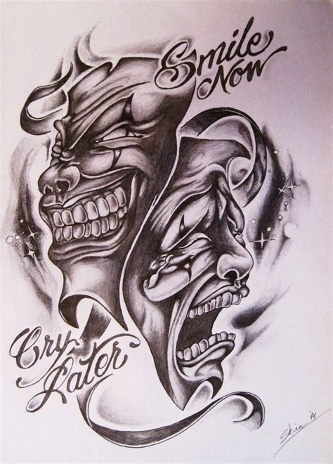 Smile Now Cry Later By Skicadesign On Deviantart Latest Tattoo Design Pattern Tattoo