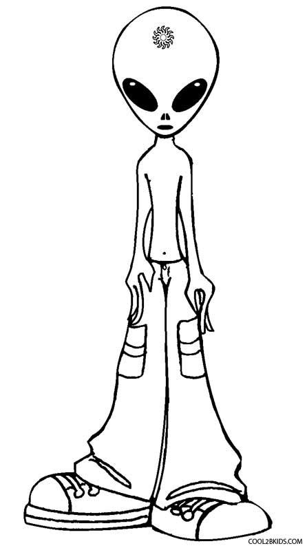 Discover free coloring pages for kids to print & color. Alien Coloring Pages | Alien drawings, Trippy alien ...