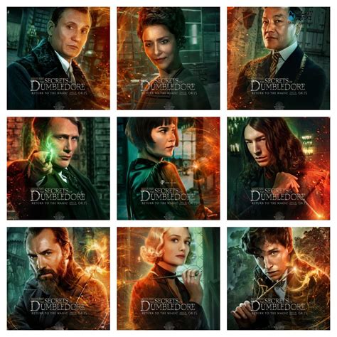 Fantastic Beasts 3 18 Character Posters Of Old And New Characters