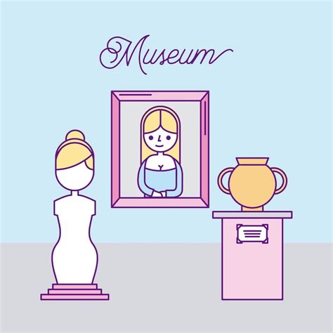 premium vector history museum advertising