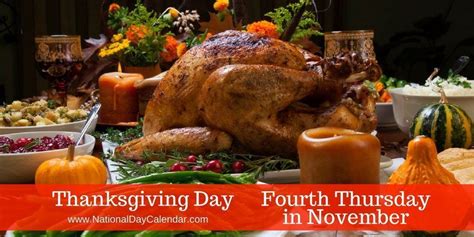 Thanksgiving Day Fourth Thursday In November National Day Calendar