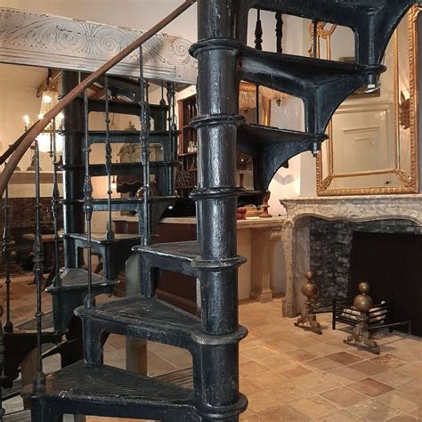 There are various applications for industrial spiral staircases including mines, silos, oil platforms, and more! Old industrial cast iron spiral staircase - Piet Jonker