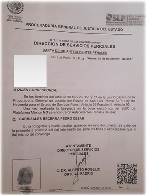 Carta De No Antecedentes Penales Queretaro Fioricet