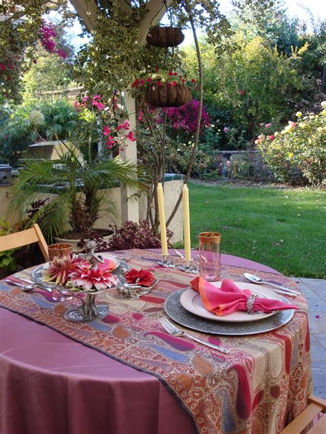 Entertaining From An Ethnic Indian Kitchen Al Fresco Dining For Two