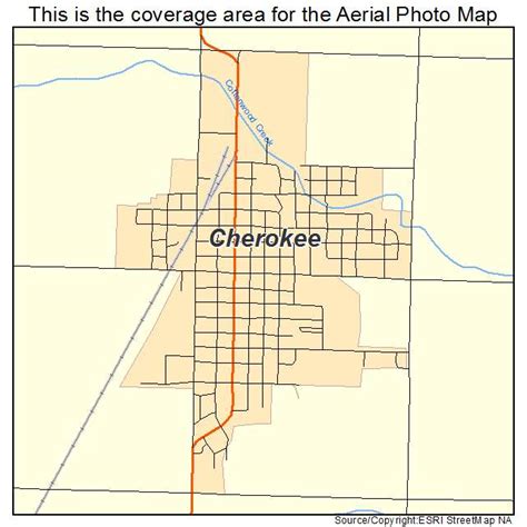 Aerial Photography Map Of Cherokee Ok Oklahoma