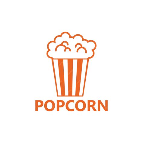 Premium Vector Popcorn Logo Template Design Vector Emblem Design