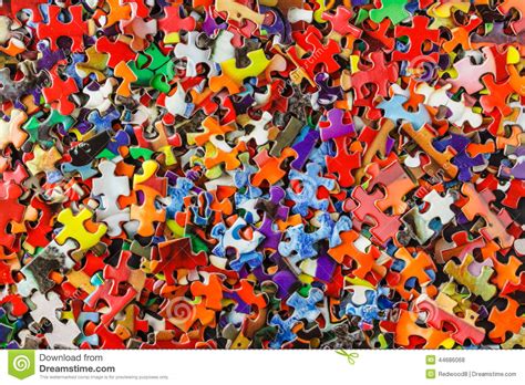 Multicolored Jigsaw Puzzle Stock Photo Image Of Connect 44686068
