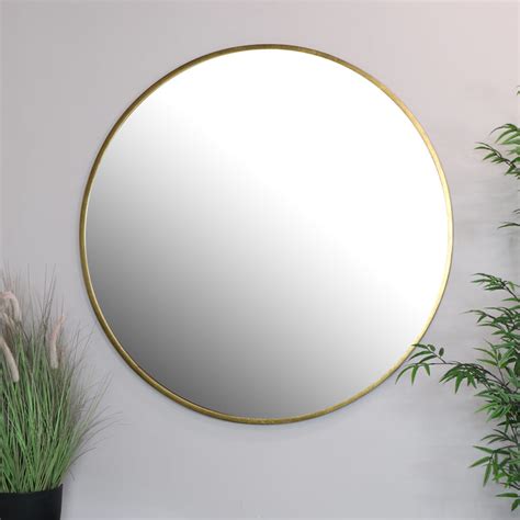 Extra Large Round Gold Wall Mirror 120cm X 120cm Windsor