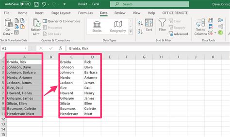 How To Split Cells Into Columns In Microsoft Excel Using The Text To Columns Feature