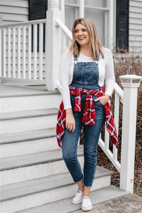 Six Overalls Outfits For Winter Ways To Wear Overalls By Lauren M