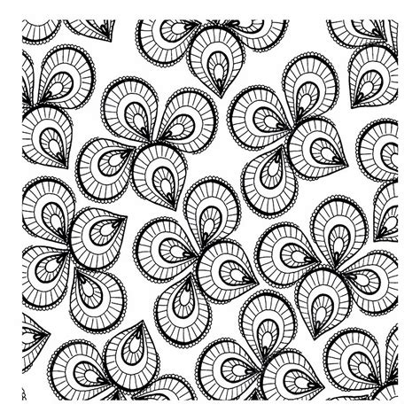 Simple Floral Vector Art Png Floral Simple Black And White Patterns