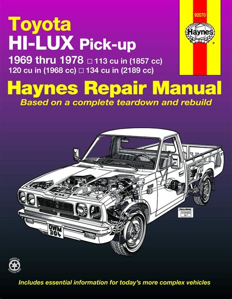 Toyota Hi Lux And Hi Ace Owners Workshop By Haynes J H