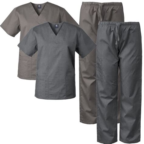 2 Pack Medgear Scrubs For Men And Women Scrubs Set Medical Uniform