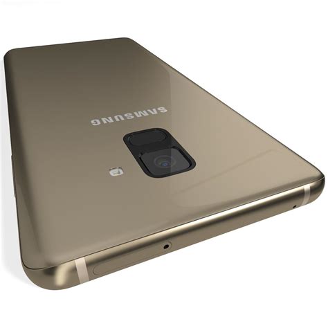 Samsung Galaxy A8 2018 Plus Gold 3d Modell 39 3ds Fbx Max Obj