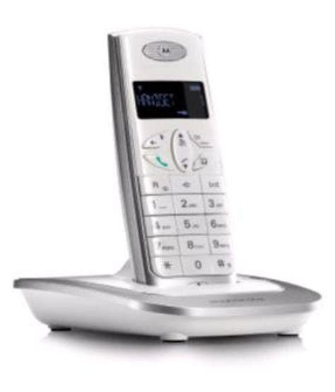 Buy Motorola D501i Cordless Phone White Silver Online At Best Price
