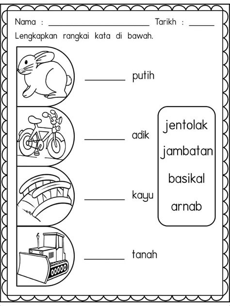 Ulankaji Rangkai Kata Bahasa Melayu Prasekolah 13 Kitpramenulis