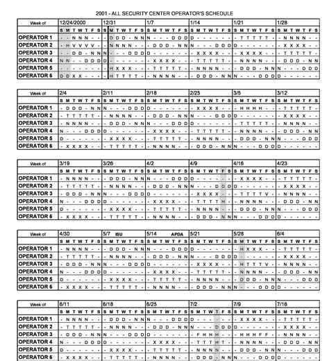 6 4 ten hour rotating shift schedule 7 rotation person. 2021 12 Hour Rotating Shift Calendar / 24 7 Shift Schedule Template Excel | Shift schedule ...