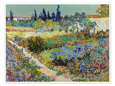 Garden At Arles Af Vincent Van Gogh Som Plakat L Rredsbillede Og Mere Posterlounge Dk