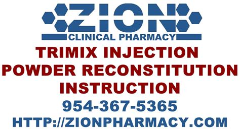 Trimix Injection Solution Reconstitution Youtube