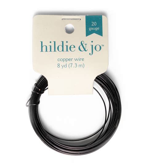 Hildie And Jo 20 Gauge Copper Wire 8 Yds Black Joann