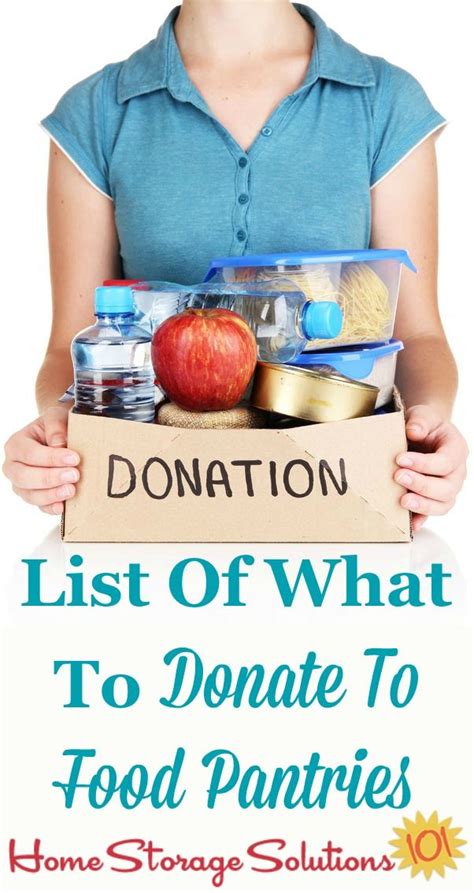 List Of Items Needed For Food Pantry Donations Artofit