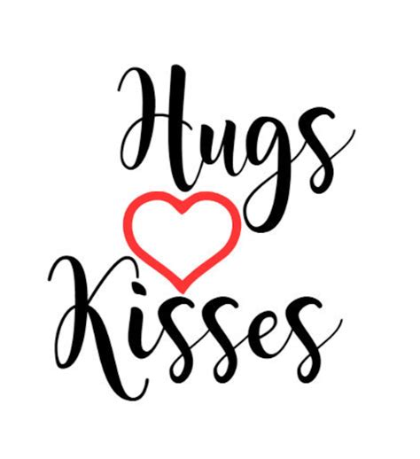 Hugs And Kisses Svg Png Jpeg Etsy