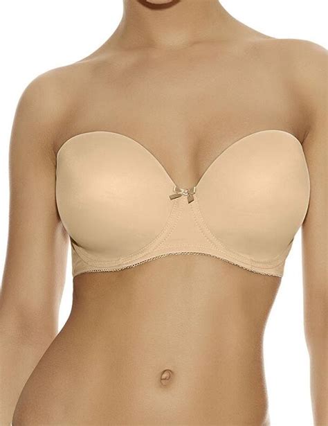 Freya Deco Strapless Underwire Moulded Aa Nude Uplifted Lingerie
