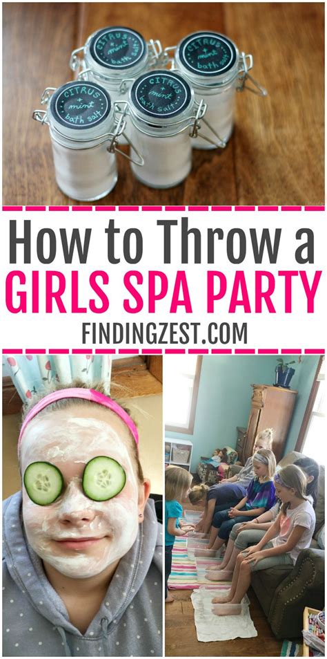Learn How To Throw A Girls Spa Party Including Homemade Bath Salts