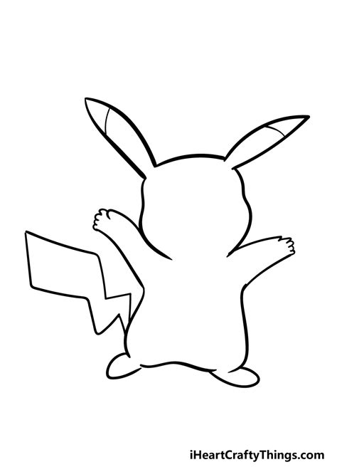 Pikachu Drawing How To Draw Pikachu Step By Step