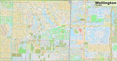 Large detailed map of Wellington (Florida)