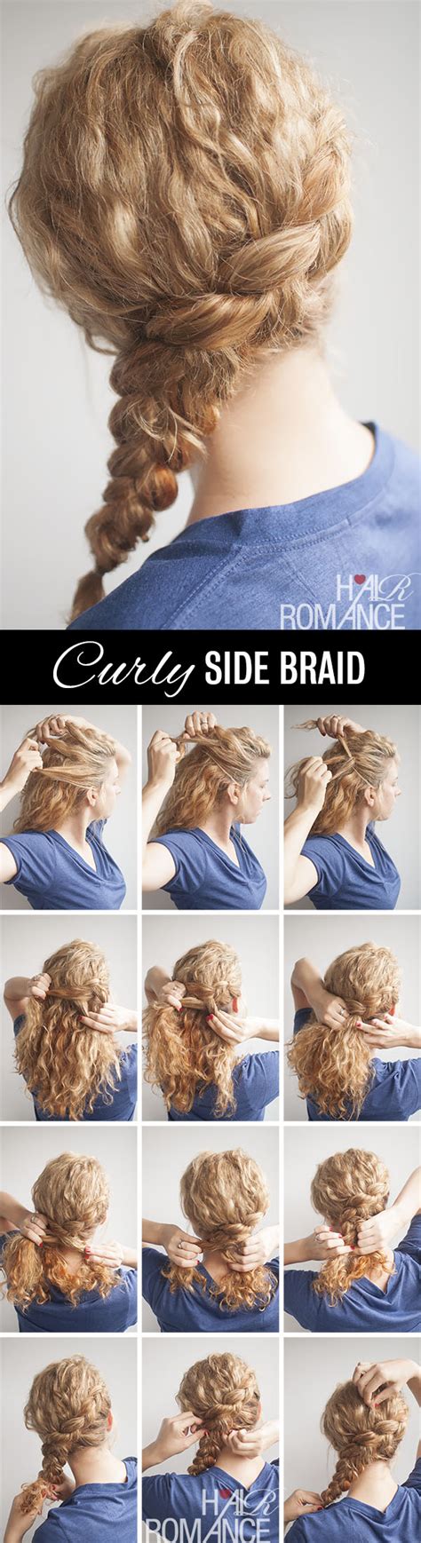 Now now, don't you worry. Curly side braid hairstyle tutorial - Hair Romance
