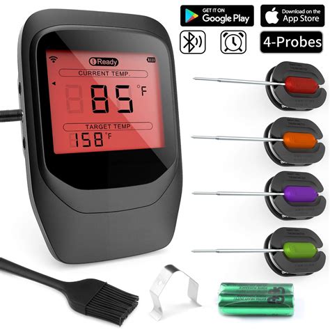 Buy Barbecue Thermometer Ort Digital Meat Thermometer Bluetooth