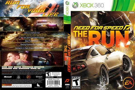 Need For Speed The Run Xbox 360 Game Covers Need For Speed The Run