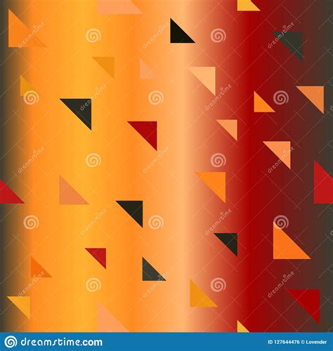 Glowing Triangle Pattern Seamless Vector Stock Vector Illustration