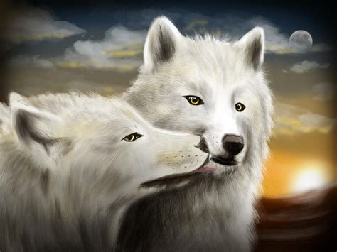 Wolf Kiss By Penclguy On Deviantart