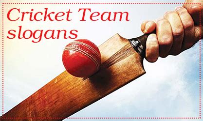 Cricket Team Slogans