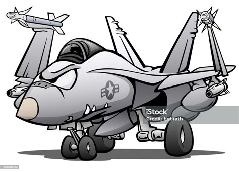 軍用海軍戰鬥機飛機卡通向量插畫向量圖形及更多美國海軍圖片 美國海軍 剪裁圖 動物翅膀 Istock