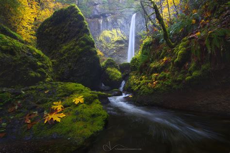 One Day Ill Return Elowah Falls Columbia River Gorge Oregon